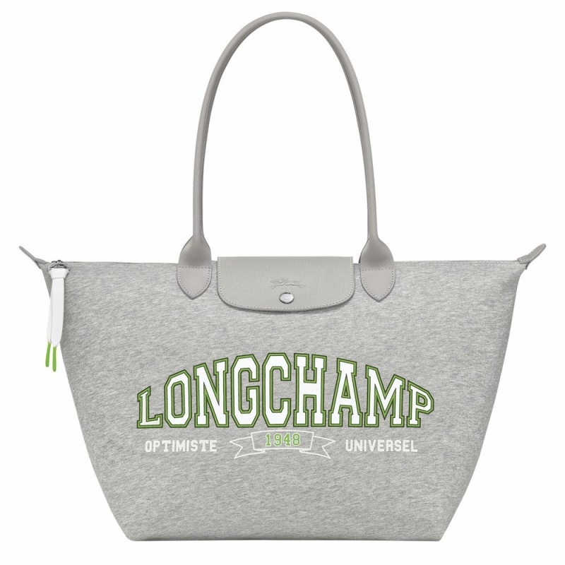 Grey Longchamp Le Pliage L Women's Shoulder Bags